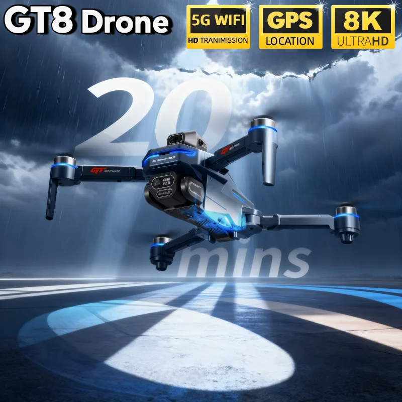 HOT For LSRC GT8 Drone 4K Prof - Drone Kit Professional recension och pris