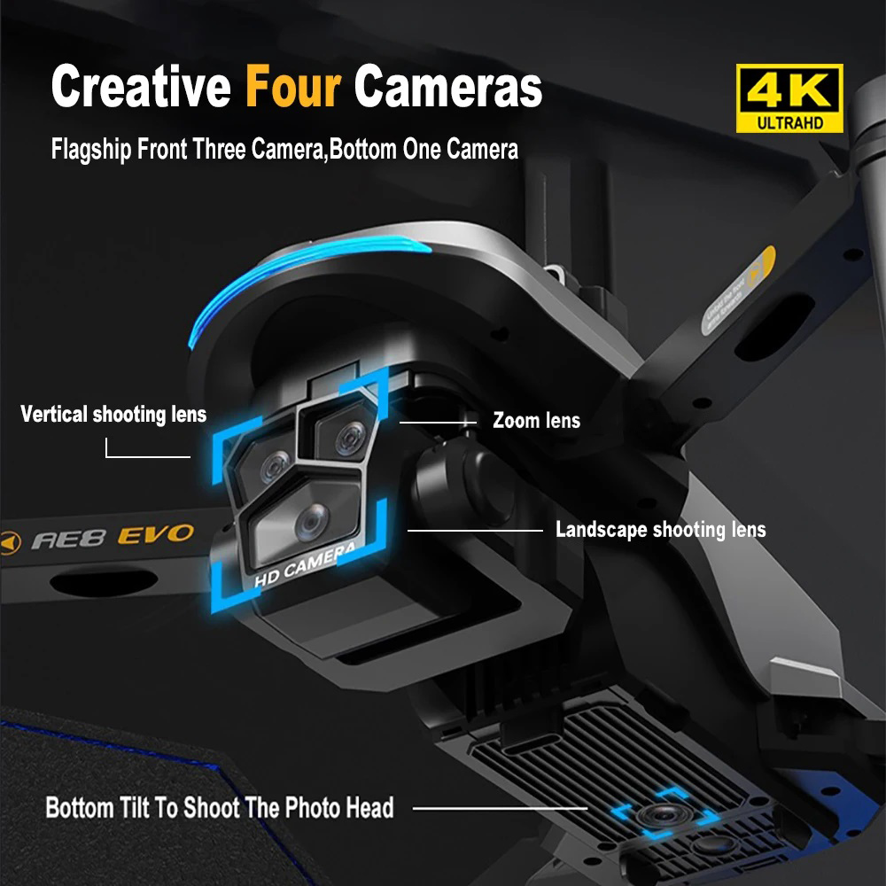 AE8 EVO Drone GPS 8K Professio - Drone Kit Professional recension och pris